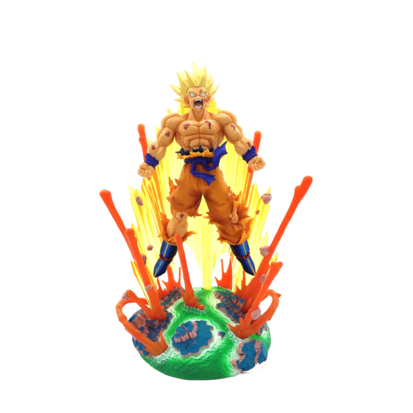 Son Goku, lors de son épique combat contre Freezer dans Dragon Ball Z.