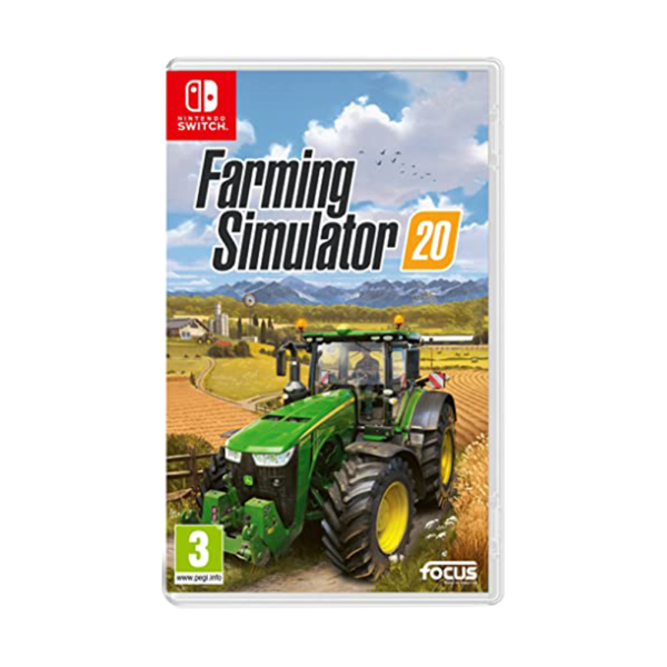 Découvre le jeux Farming Simulator 20 sur switch. Développe ta ferme et conduis de nombreux véhicules et engins des plus grandes marques agricoles.